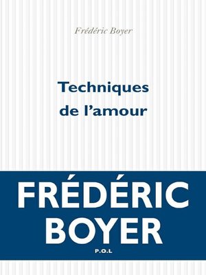 cover image of Techniques de l'amour
